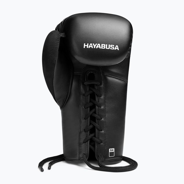Hayabusa S4 Lace Up boxerské rukavice bílé S4LACBG-BK 10