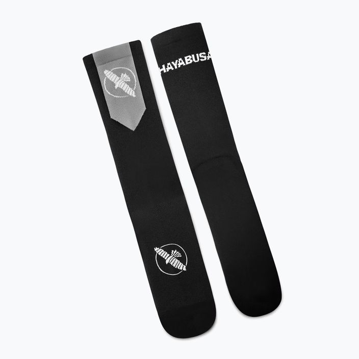 Pánské ponožky  Hayabusa Pro Boxing Socks black/grey 4