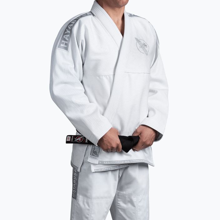 Kimono GI pro brazilské jiu-jitsu Hayabusa Lightweight white 4