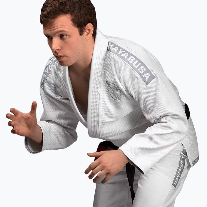 Kimono GI pro brazilské jiu-jitsu Hayabusa Lightweight white 7