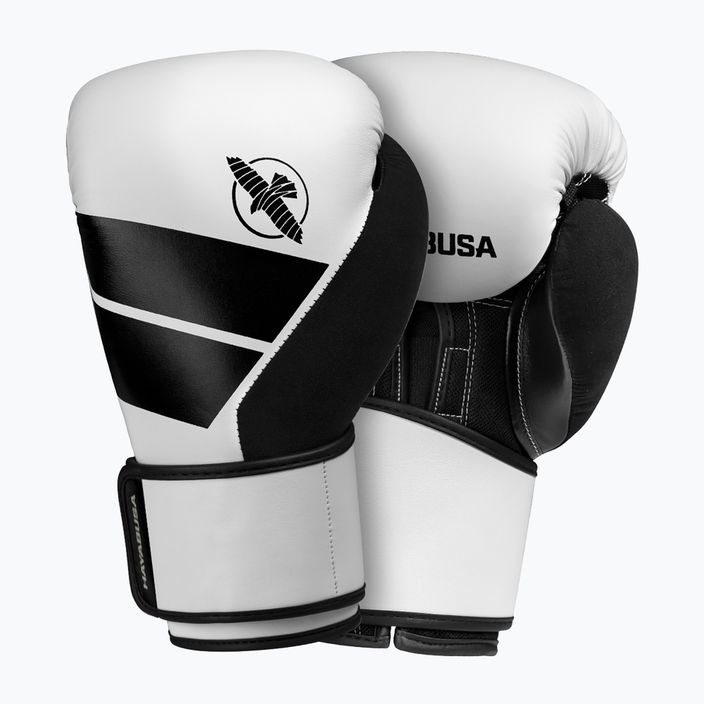 Hayabusa S4 černobílé boxerské rukavice S4BG 7