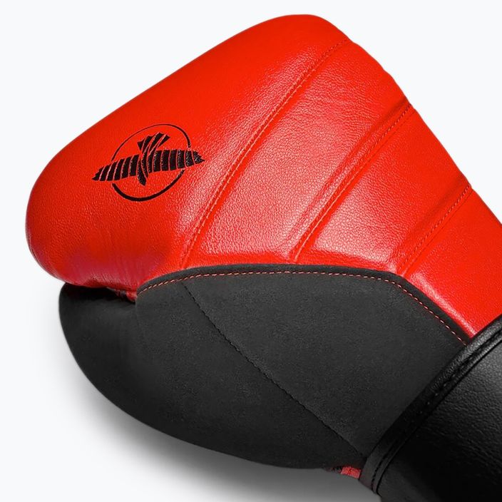 Hayabusa T3 červeno-černé boxerské rukavice T310G 10