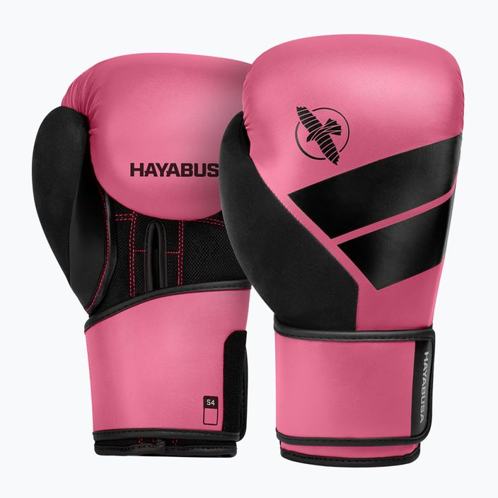 Hayabusa S4 růžové/černé boxerské rukavice S4BG 6
