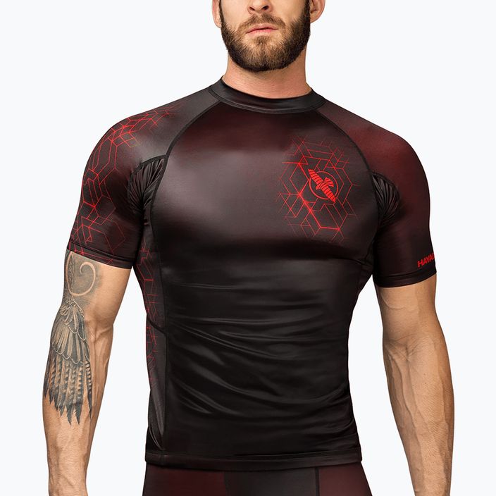 Pánské tričko Hayabusa Geo Rashguard Shortsleeve red