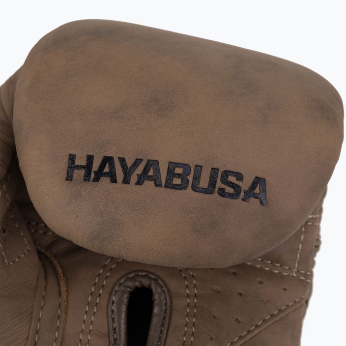 Hayabusa T3 LX Vintage hnědé boxerské rukavice T3LX14G 7