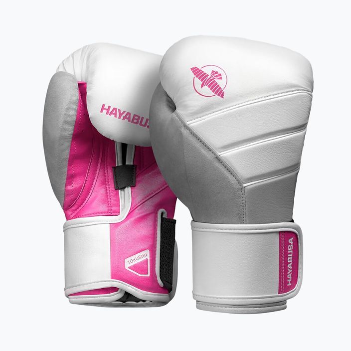Boxerské rukavice Hayabusa T3 bílo-růžové T314G 7