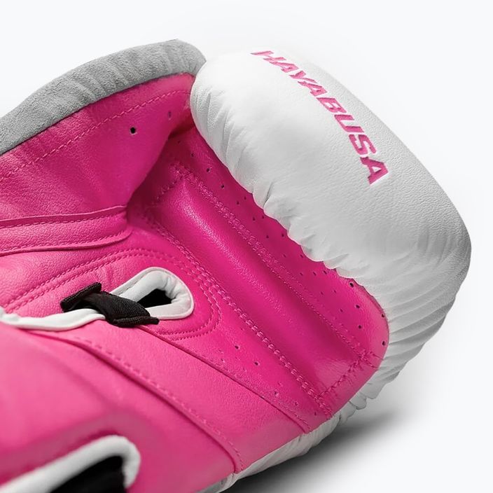 Boxerské rukavice Hayabusa T3 bílo-růžové T314G 10