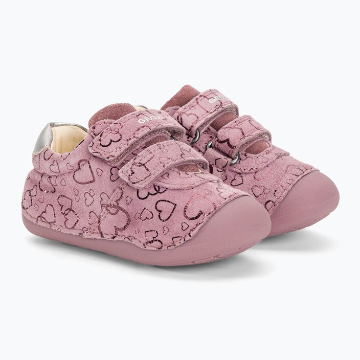 Dětské boty Geox Tutim dark pink/silver 4