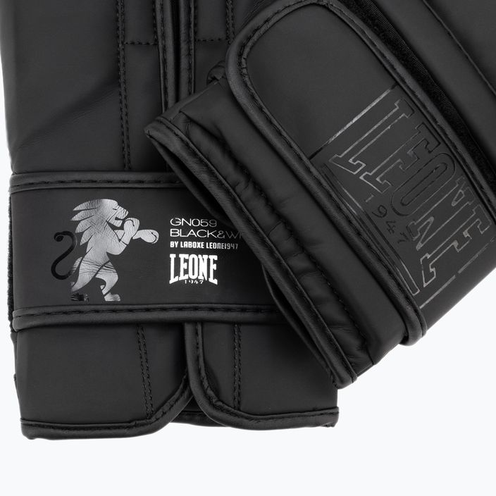 Boxerské rukavice Leone 1947 Black&White black GN059 5
