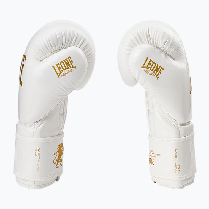Boxerské rukavice Leone 1947 Black&White white GN059 4