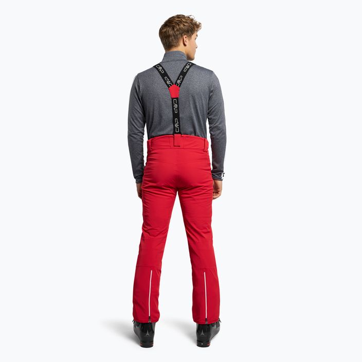 CMP pánské lyžařské kalhoty červené 3W04467/C580 3