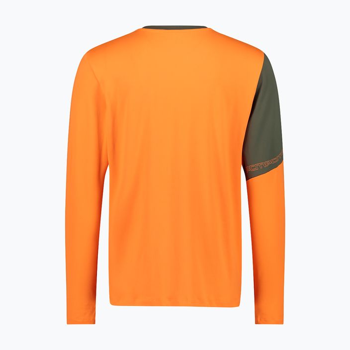 Pánské běžecké tričko Longsleeve CMP 34N1747 fanta fluo 2