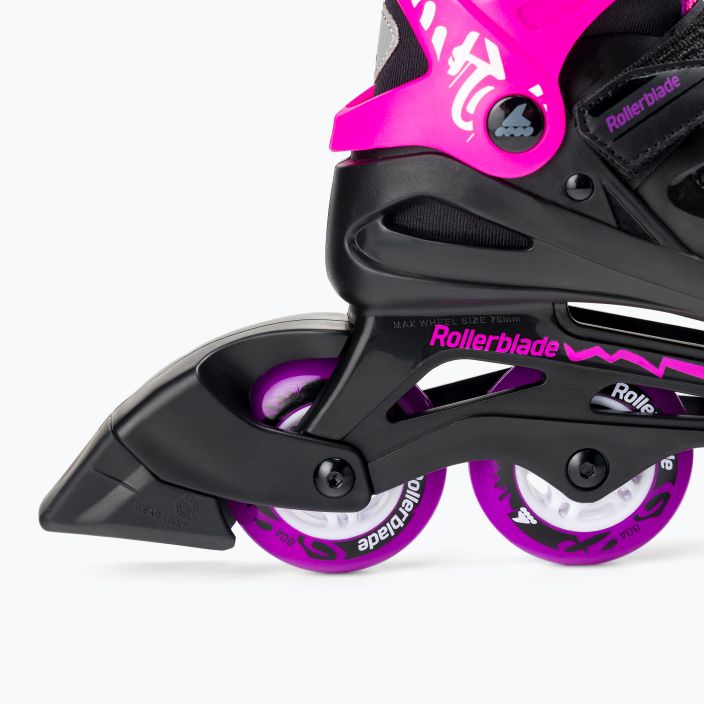 Dětské kolečkové brusle Rollerblade Fury G black/pink 07067100 7Y9 7