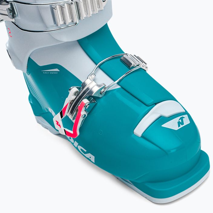 Dětské lyžařské boty Nordica Speedmachine J2 modré a bílé 7
