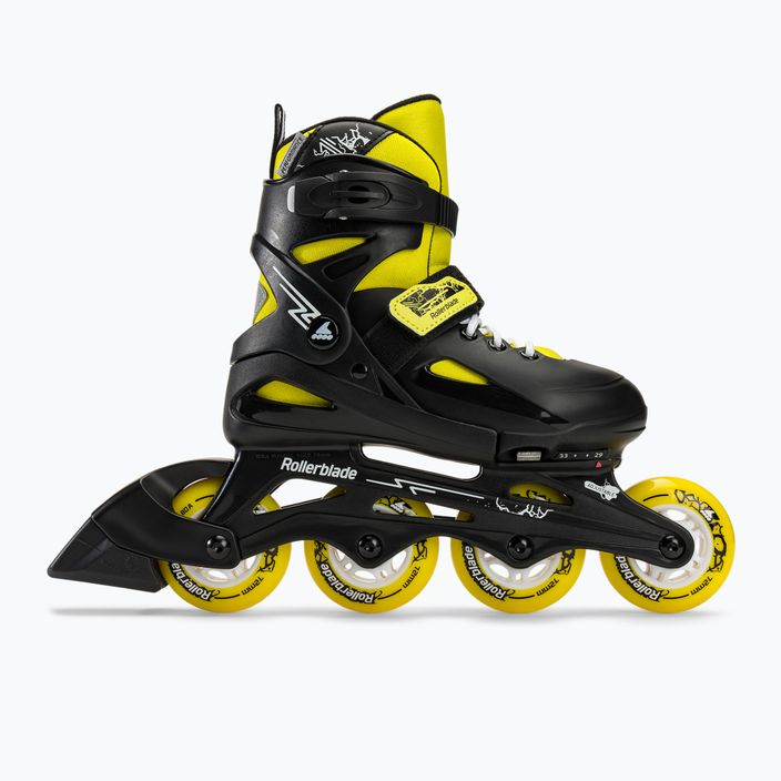 Dětské kolečkové brusle Rollerblade Fury black/yellow 2