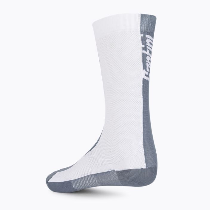 Santini Puro cyklistické ponožky bílo-šedé 1S652QSKPUROBIXS 2