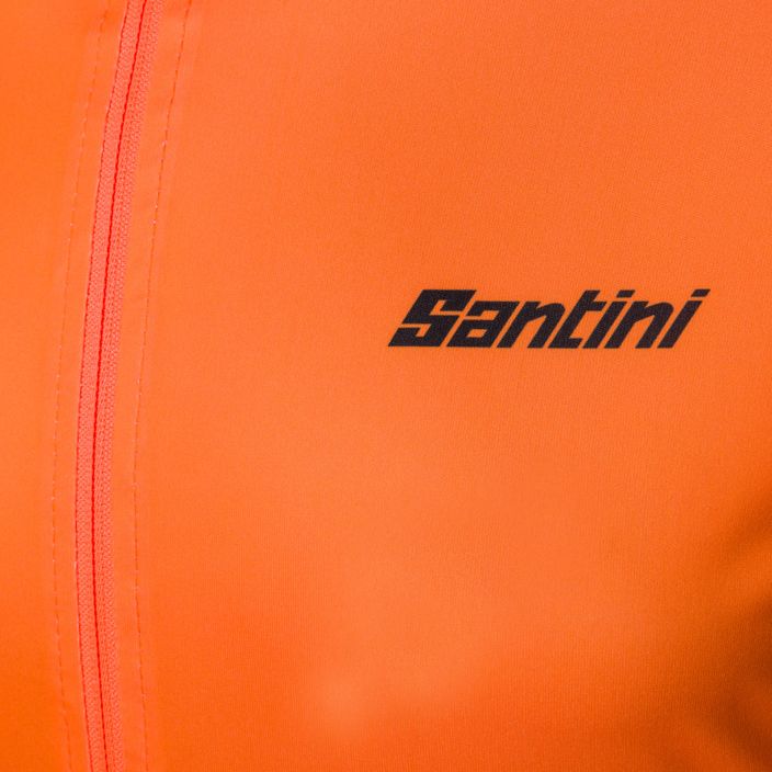 Santini Nebula Puro pánská cyklistická bunda oranžová 2W33275NEBULPUROAFS 3