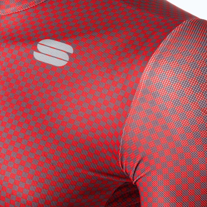 Sportful Checkmate pánský cyklistický dres červený 1122035.140 7