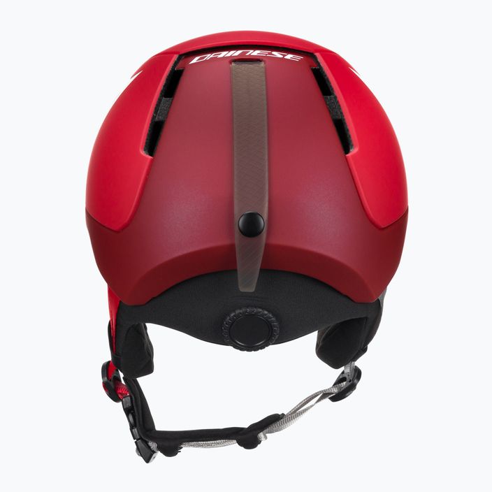 Dětské lyžařské helmy Dainese Scarabeo Elemento metallic red/white logo 3