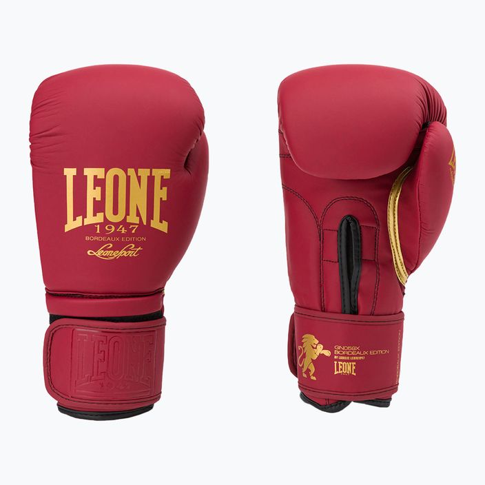 Leone Bordeaux Boxerské rukavice červené GN059X 3