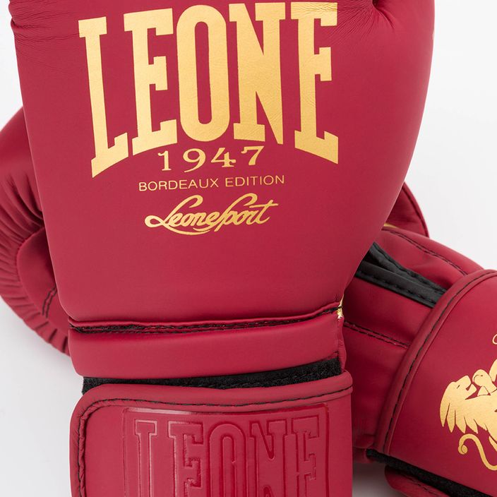 Leone Bordeaux Boxerské rukavice červené GN059X 5