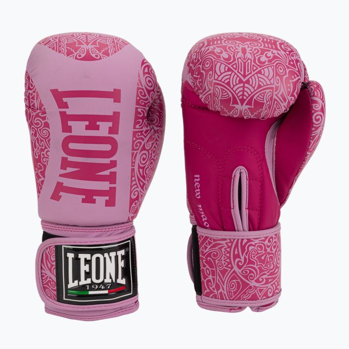 Růžové boxerské rukavice Leone Maori GN070 3