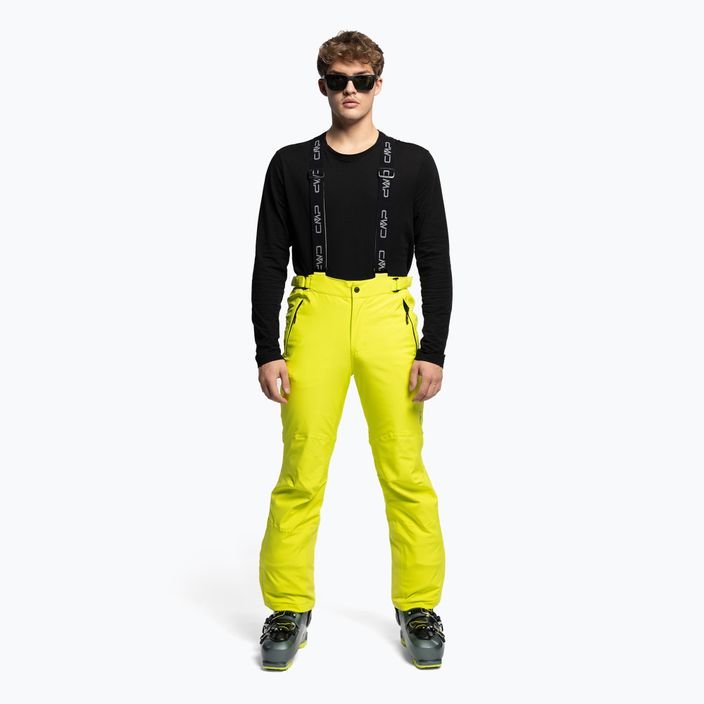 Pánské lyžařské kalhoty CMP žluté 3W17397N/E359