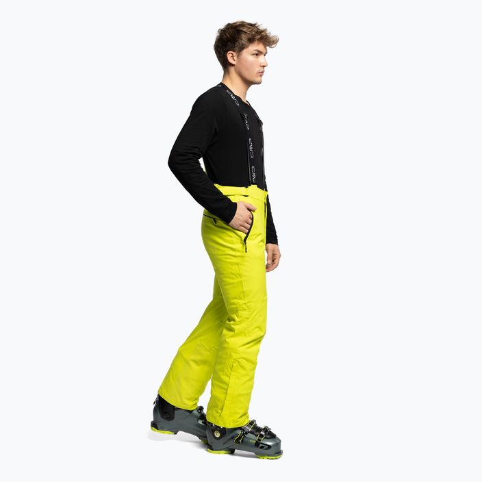 Pánské lyžařské kalhoty CMP žluté 3W17397N/E359 2