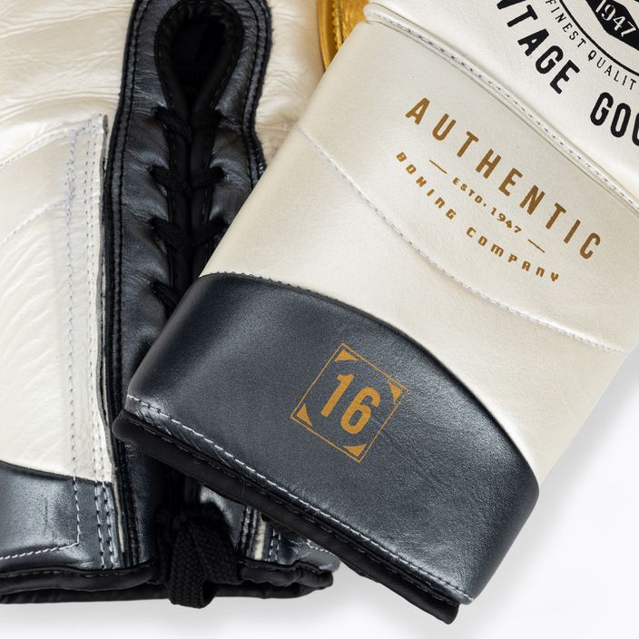 Boxerské rukavice LEONE 1947 Authentic 2 bílé 6