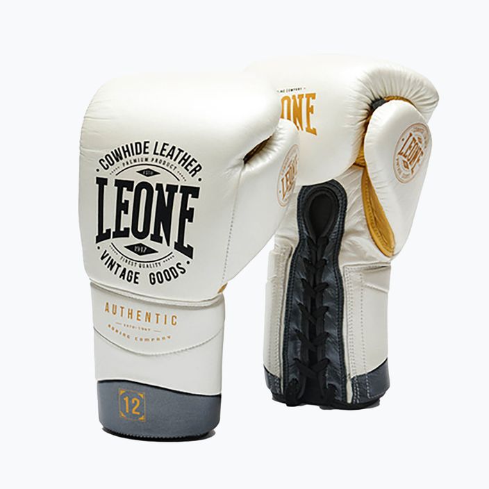 Boxerské rukavice LEONE 1947 Authentic 2 bílé 7