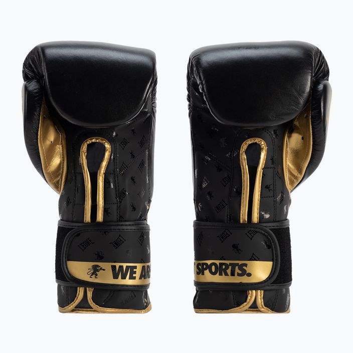 Černo-zlaté boxerské rukavice Leone Dna GN220 2