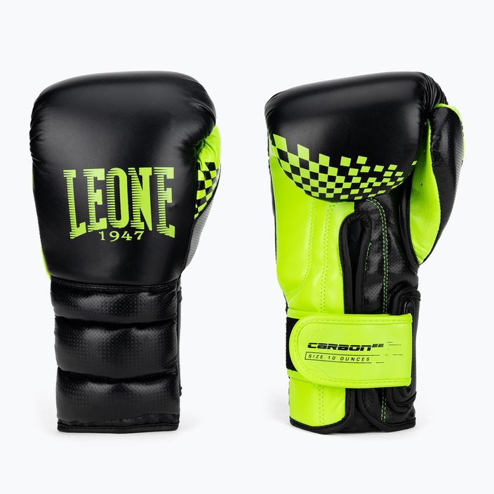 Boxerské rukavice Leone Carbon22 černo-zelené GN222 3