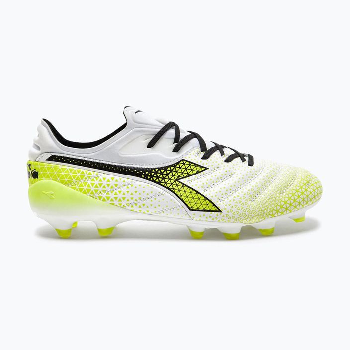 Pánské fotbalové boty Diadora Brasil Elite Tech GR LPX white/black/fluo yellow 11