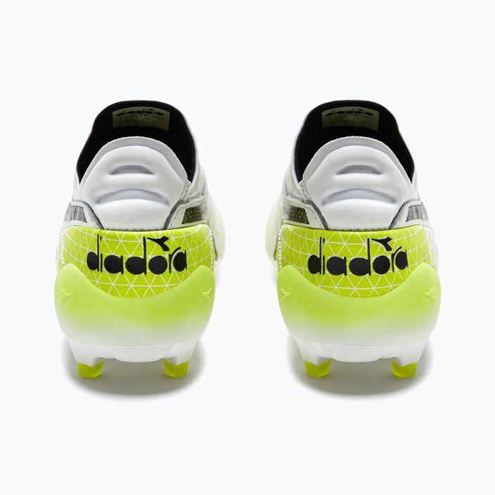 Pánské fotbalové boty Diadora Brasil Elite Tech GR LPX white/black/fluo yellow 12