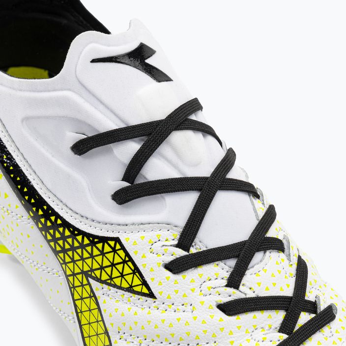 Pánské fotbalové boty Diadora Brasil Elite Tech GR LPX white/black/fluo yellow 8