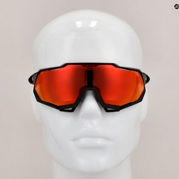 Cyklistické brýle 100% Speedtrap soft tact black/red multilayer mirror 60012-00004 11