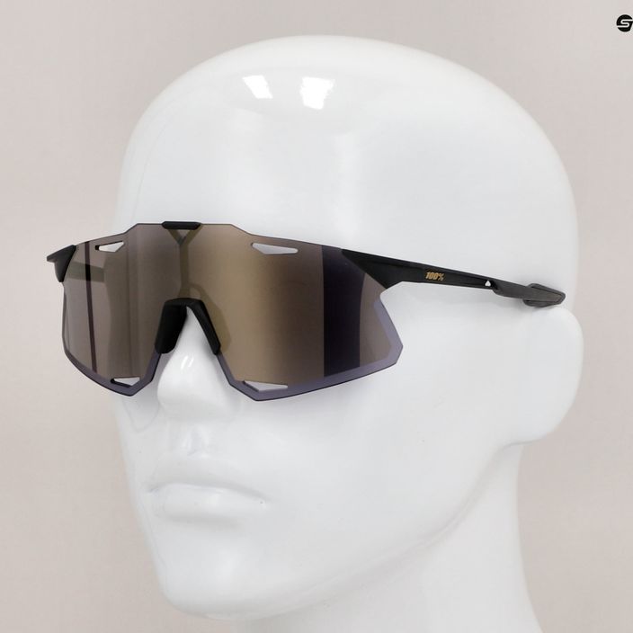 Cyklistické brýle 100% Hypercraft matte black/soft gold 60000-00001 11