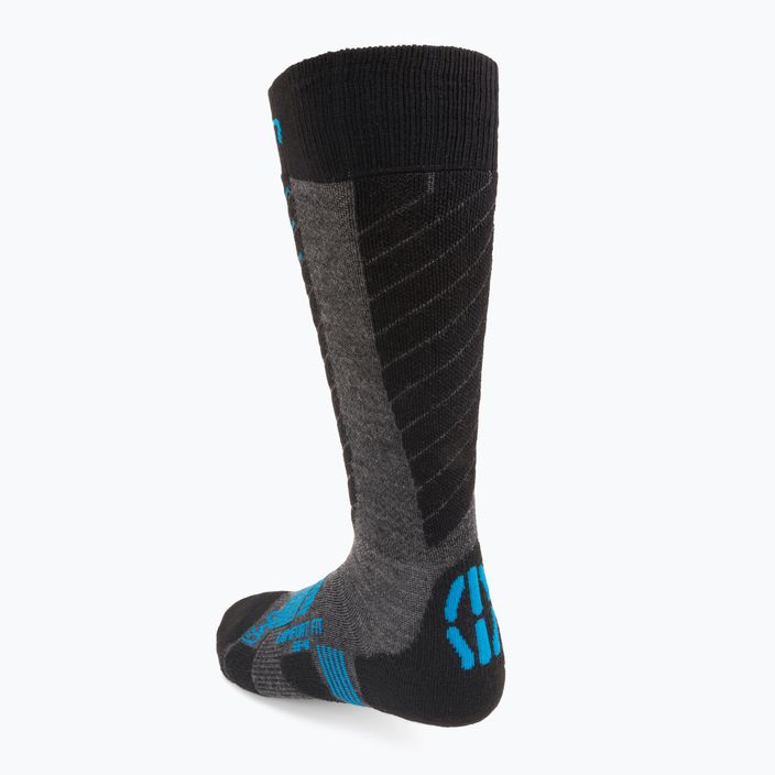 Pánské lyžařské ponožky UYN Ski Comfort Fit medium grey/melange/azure 2