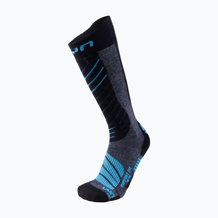 Pánské lyžařské ponožky UYN Ski Comfort Fit medium grey/melange/azure 6