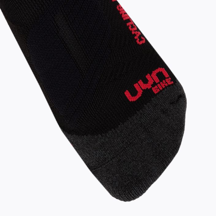 Pánské cyklistické ponožky UYN Light black /grey/hibiscus 3