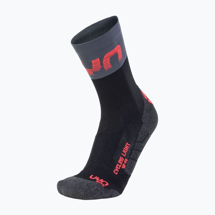 Pánské cyklistické ponožky UYN Light black /grey/hibiscus 4