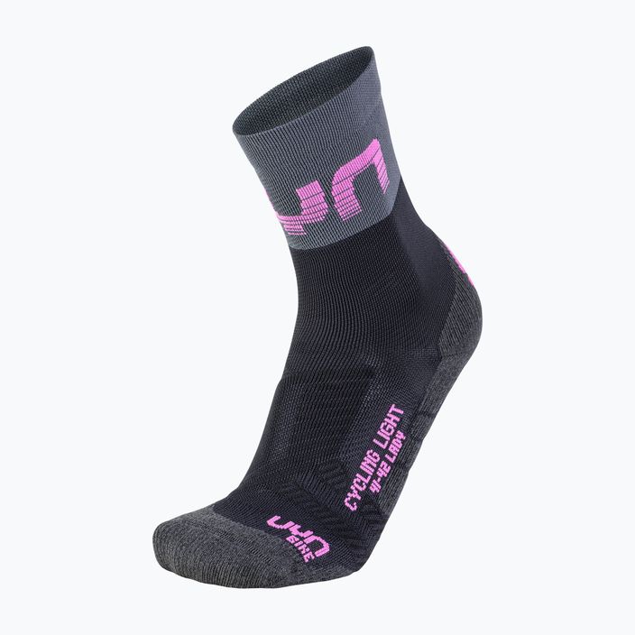 Dámské cyklistické ponožky UYN Light black /grey/rose violet 5