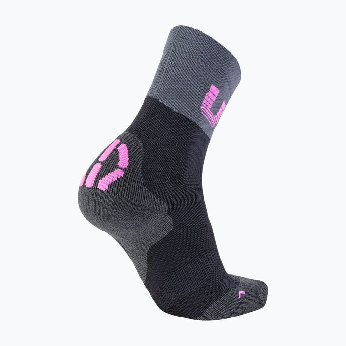 Dámské cyklistické ponožky UYN Light black /grey/rose violet 6