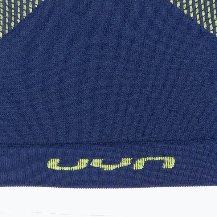 Pánský termo longsleeve UYN Resilyon UW Shirt Round Neck dark blue/yellow 5