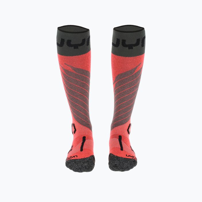 Dámské lyžařské ponožky UYN Ski One Merino pink/black 6