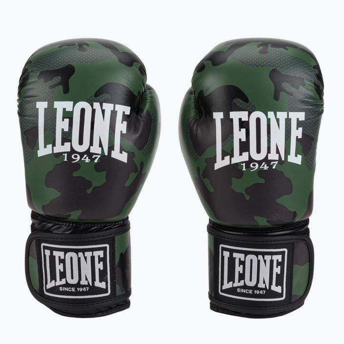 Zelené boxerské rukavice Leone camo GN324