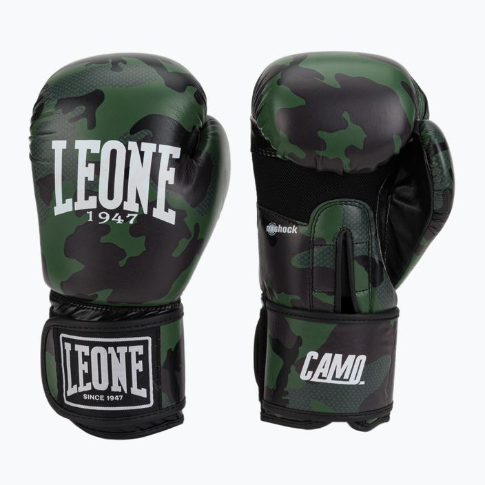 Zelené boxerské rukavice Leone camo GN324 3
