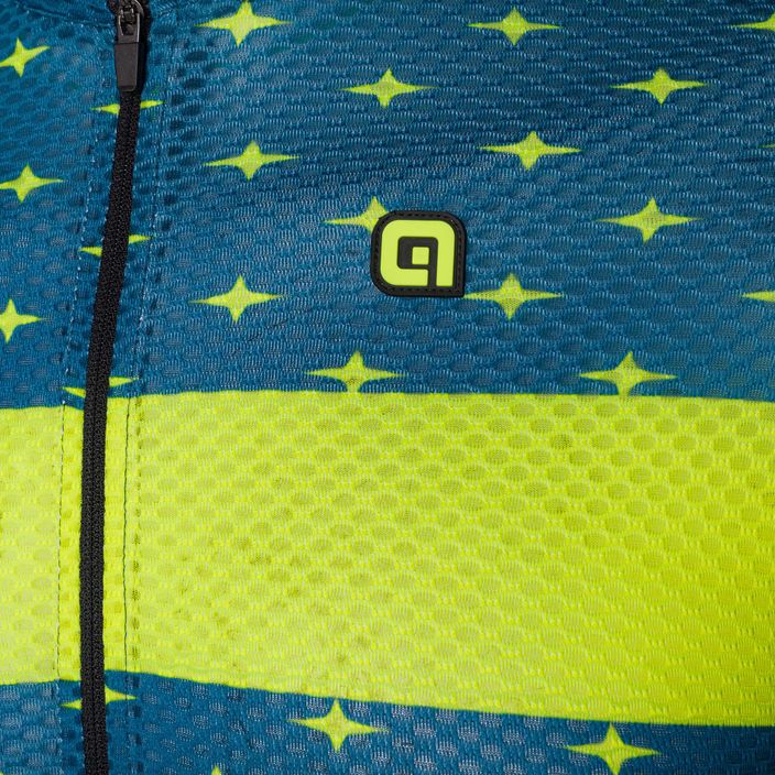 Pánský cyklistický dres Alé Stars modro-žlutý L21091462 3