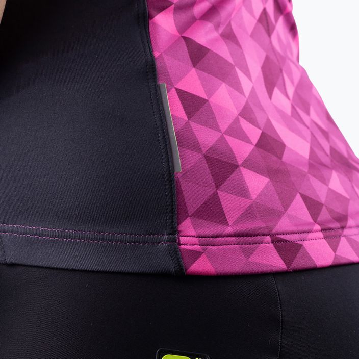 Dámský cyklistický dres Alé Triangles pink-black L21112543 7