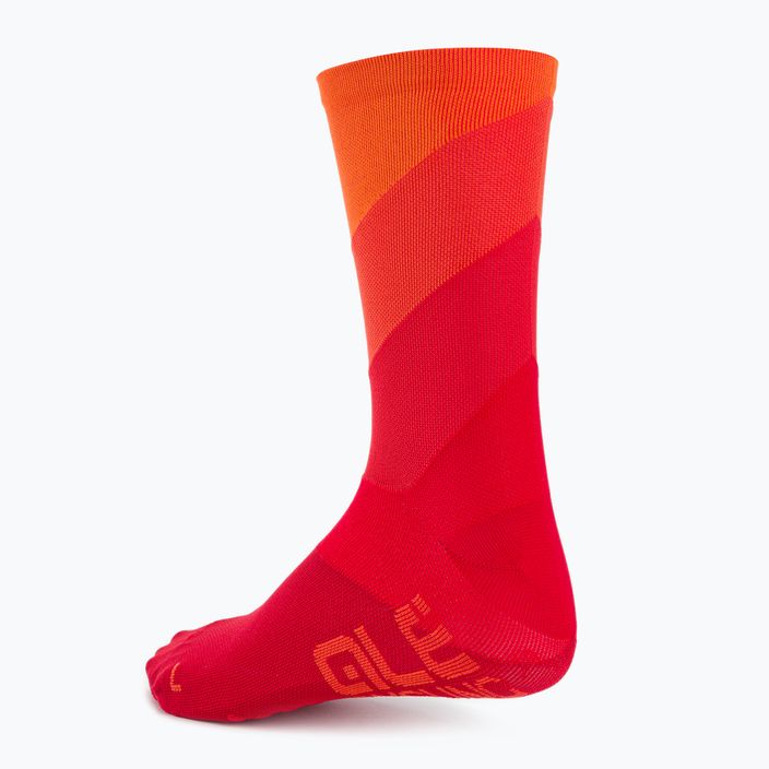 Cyklistické ponožky Alé Diagonal Digitopress červené L21175405 2